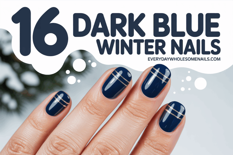 16 Dark Blue Winter Nails Ideas Perfect for a Chic Seasonal Look