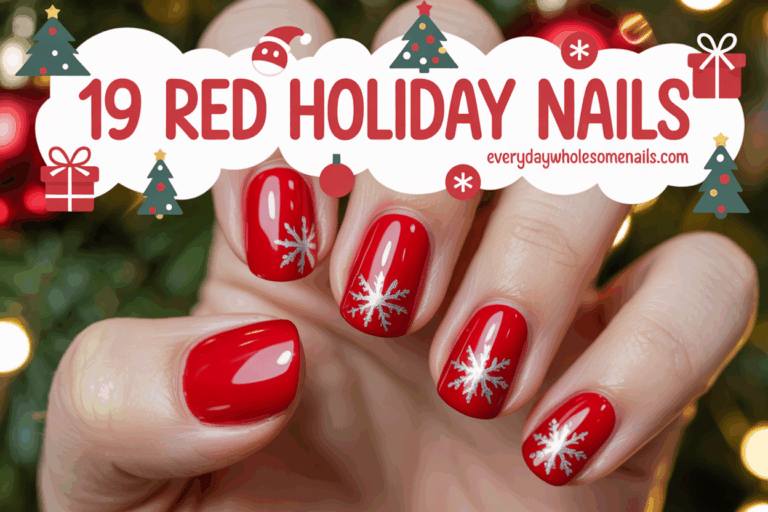 19 Red Holiday Nails Perfect for Festive and Elegant Looks