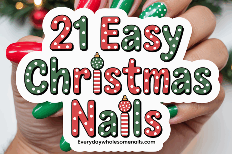 21 Easy and Beautiful Christmas Nail Ideas for a Festive, Stylish Holiday Look